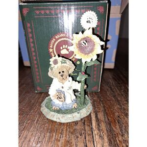 Vintage 1999 Boyds Bears Blossum B Berriweather Bloom w Joy Sunflower 01999-21